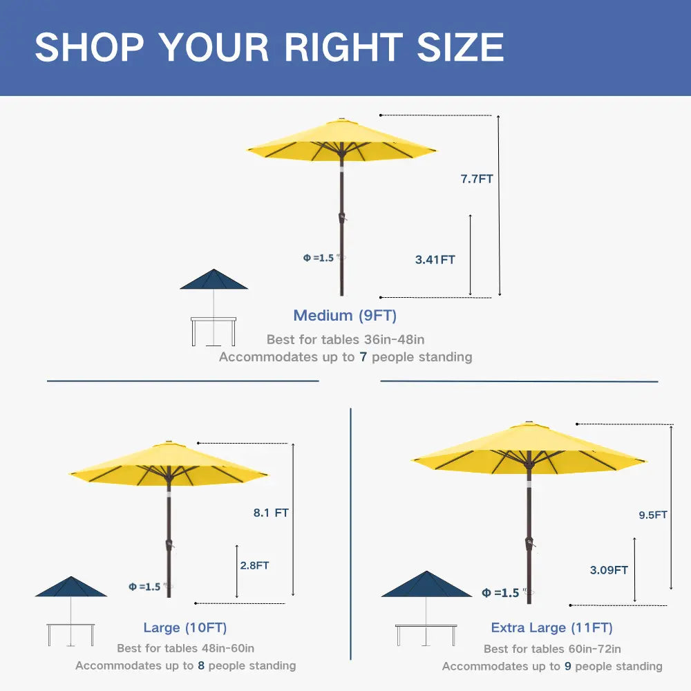 Patio Kingdom outdoor Umbrella