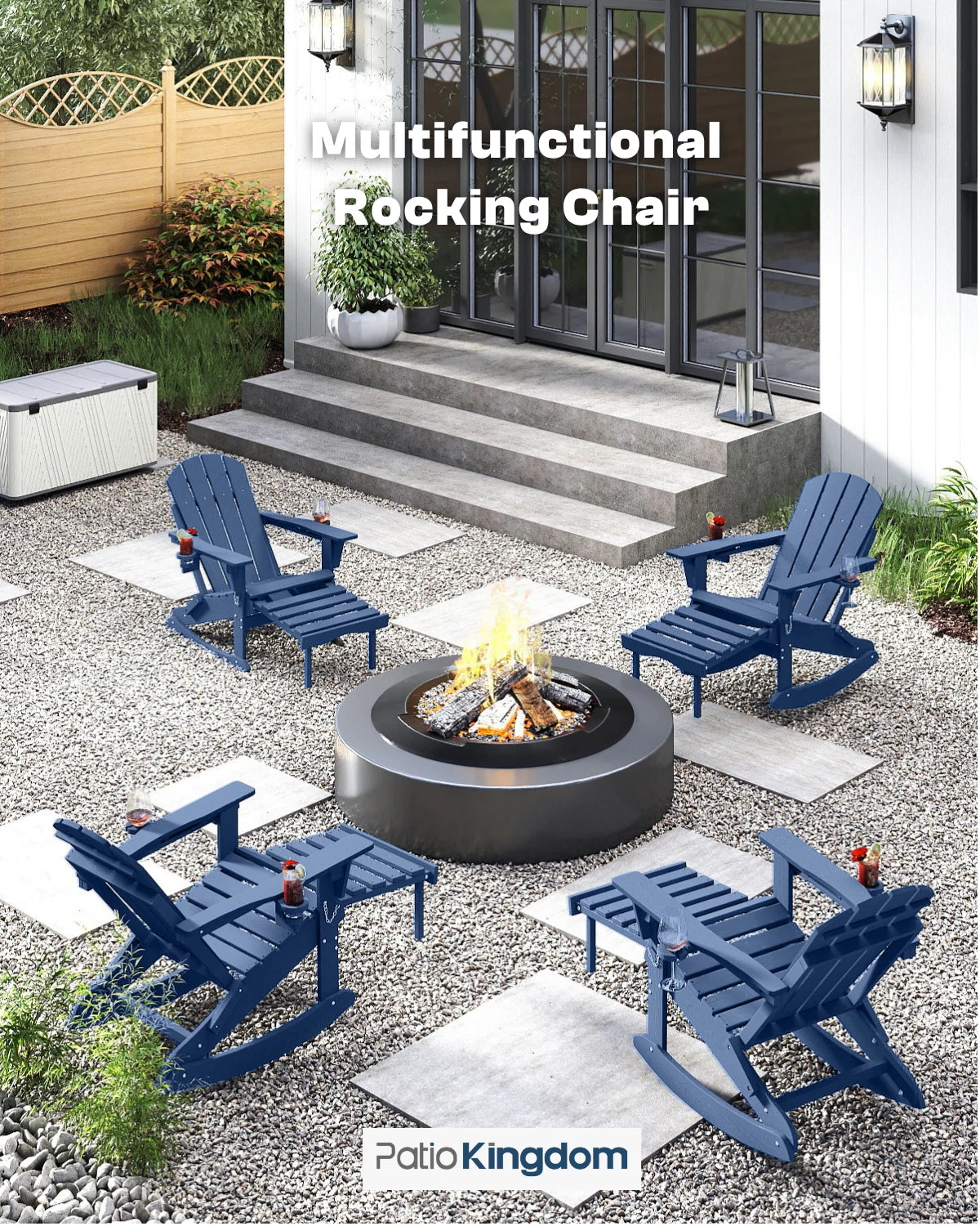 Multifunctional Adirondack Rocking Chair