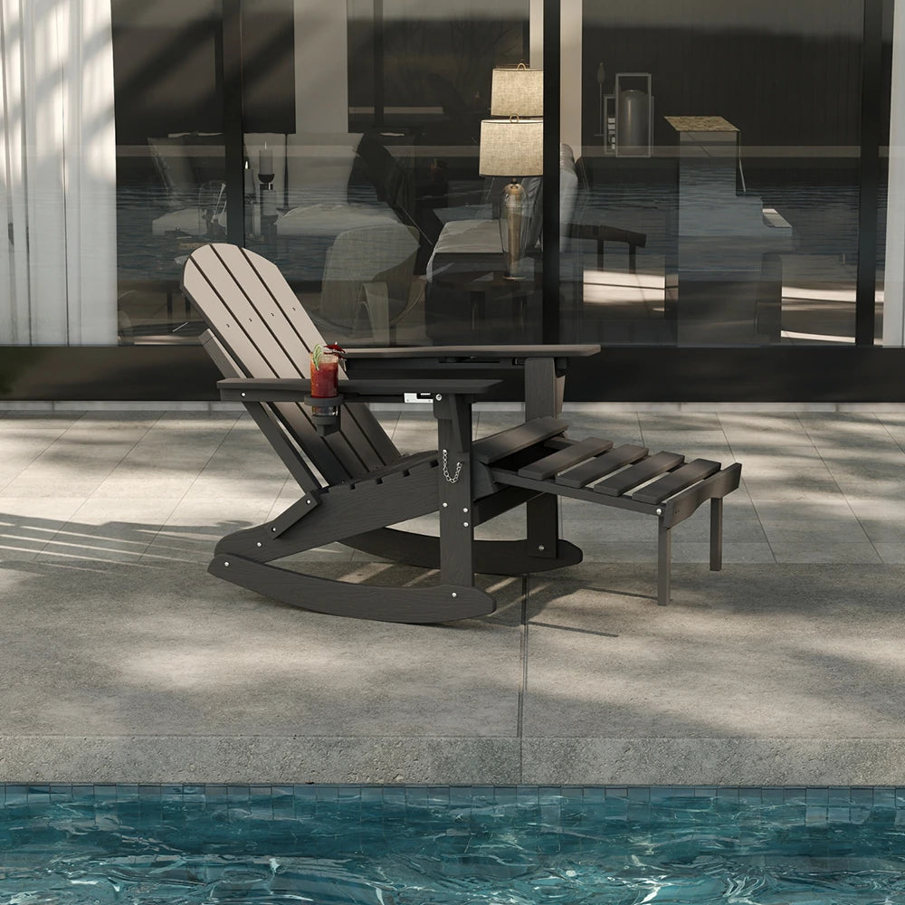 Multifunctional Adirondack Rocking Chair