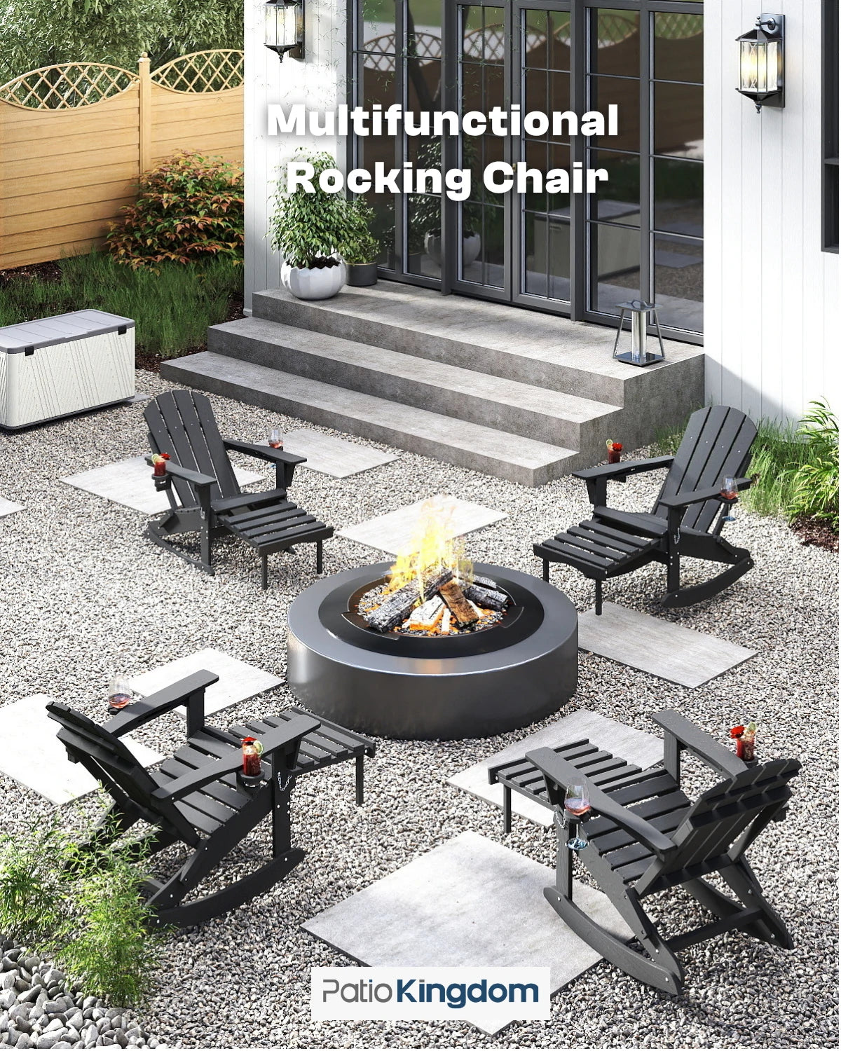 Multifunctional Adirondack Rocking Chair