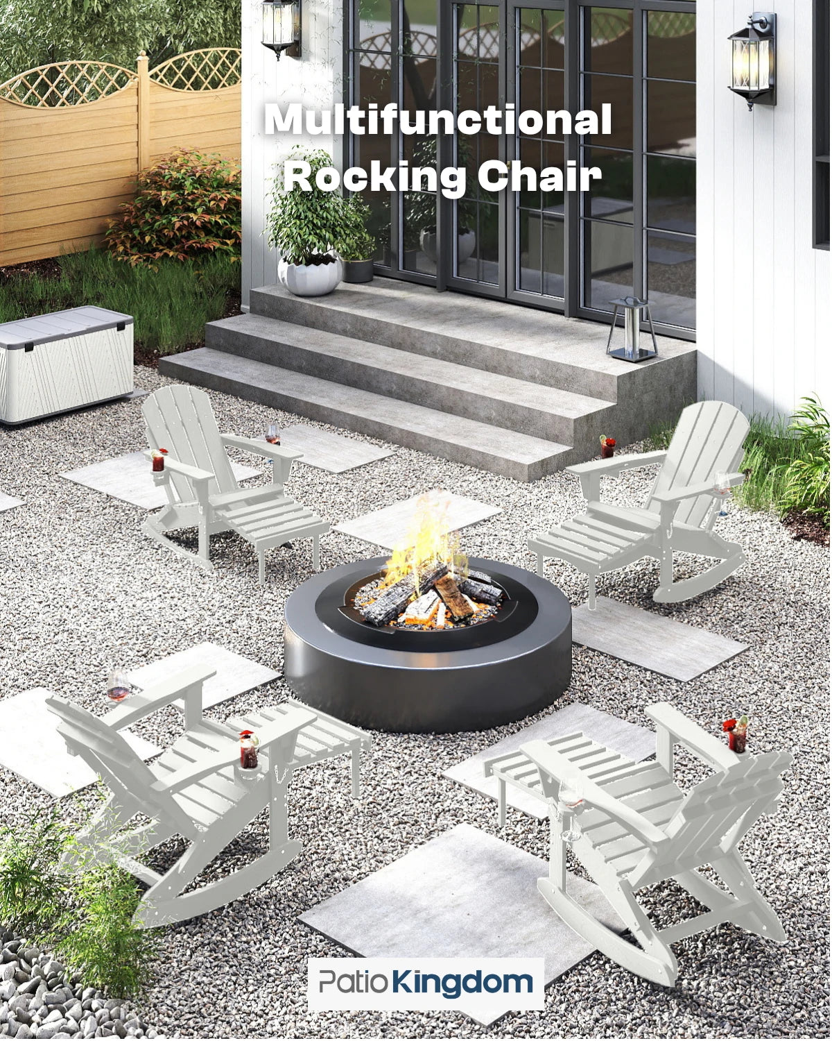 Multifunctional Adirondack Rocking Chair