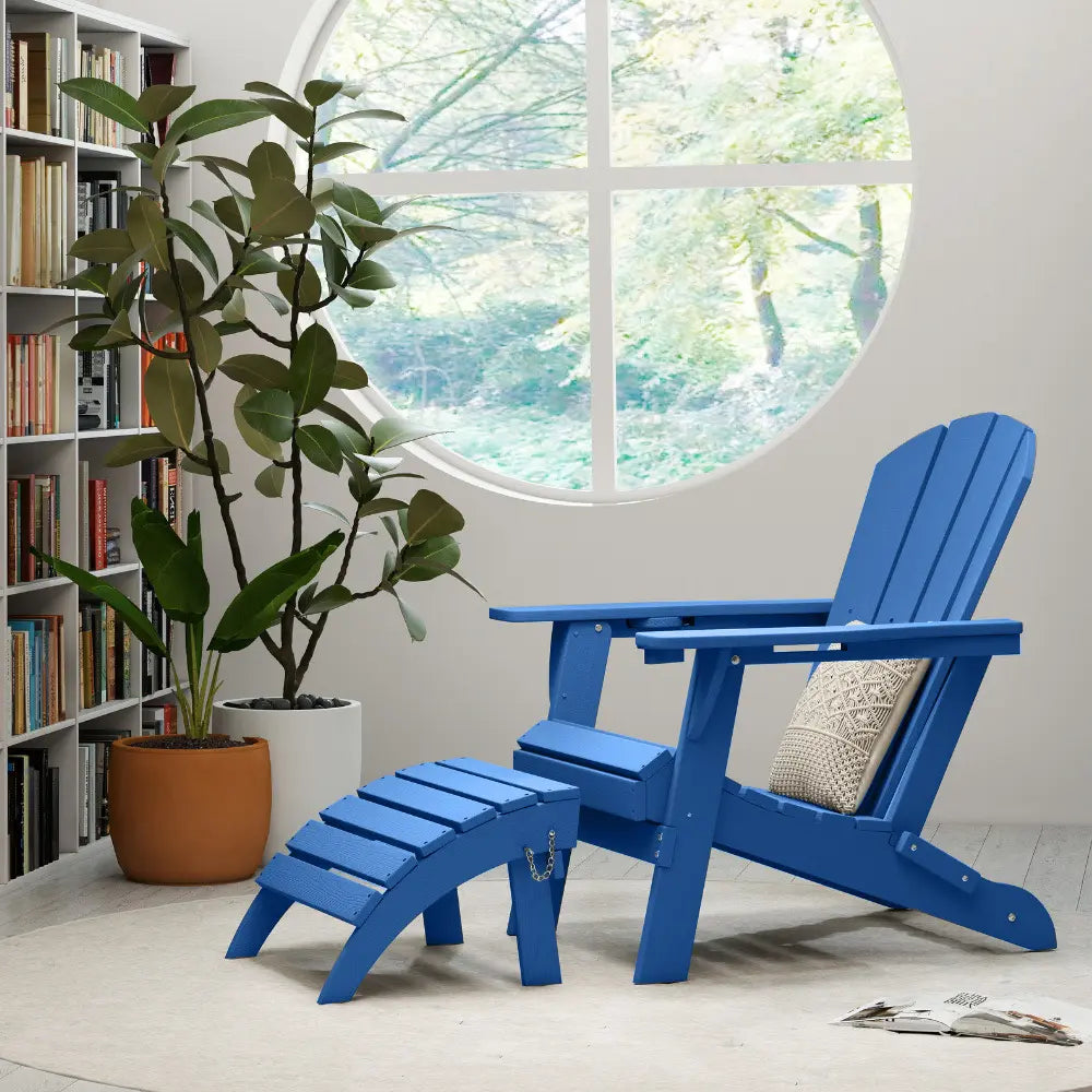 patio kingdom footrest navy blue
