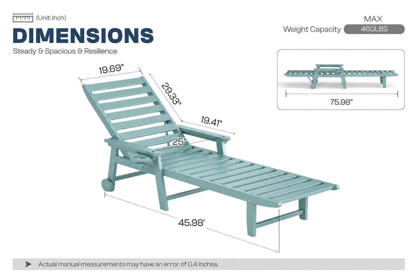 HDPE Outdoor Lounge Chair