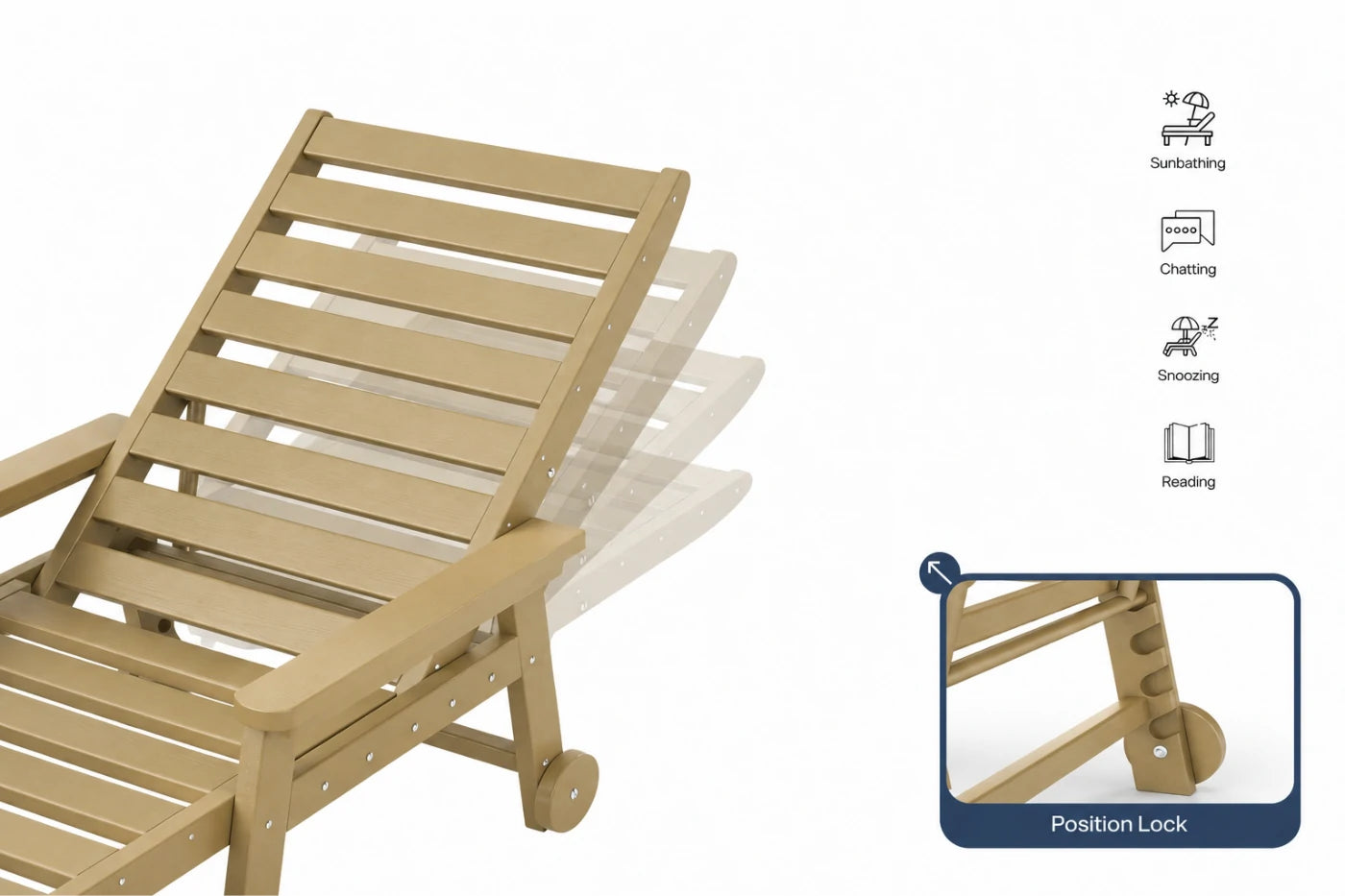 HDPE Outdoor Lounge Chair
