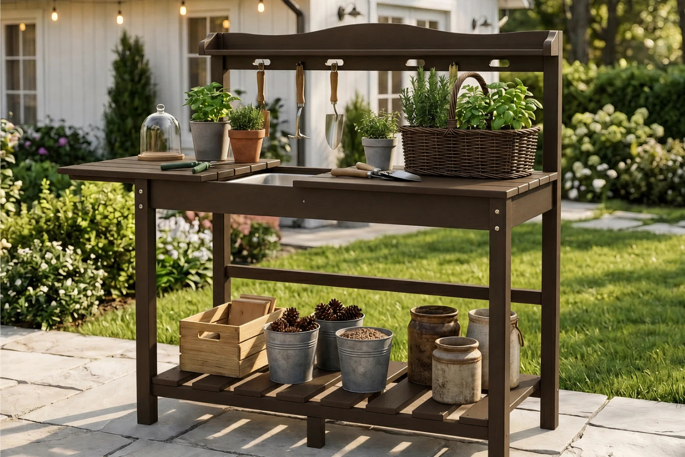 HDPE Outdoor Potting Bench