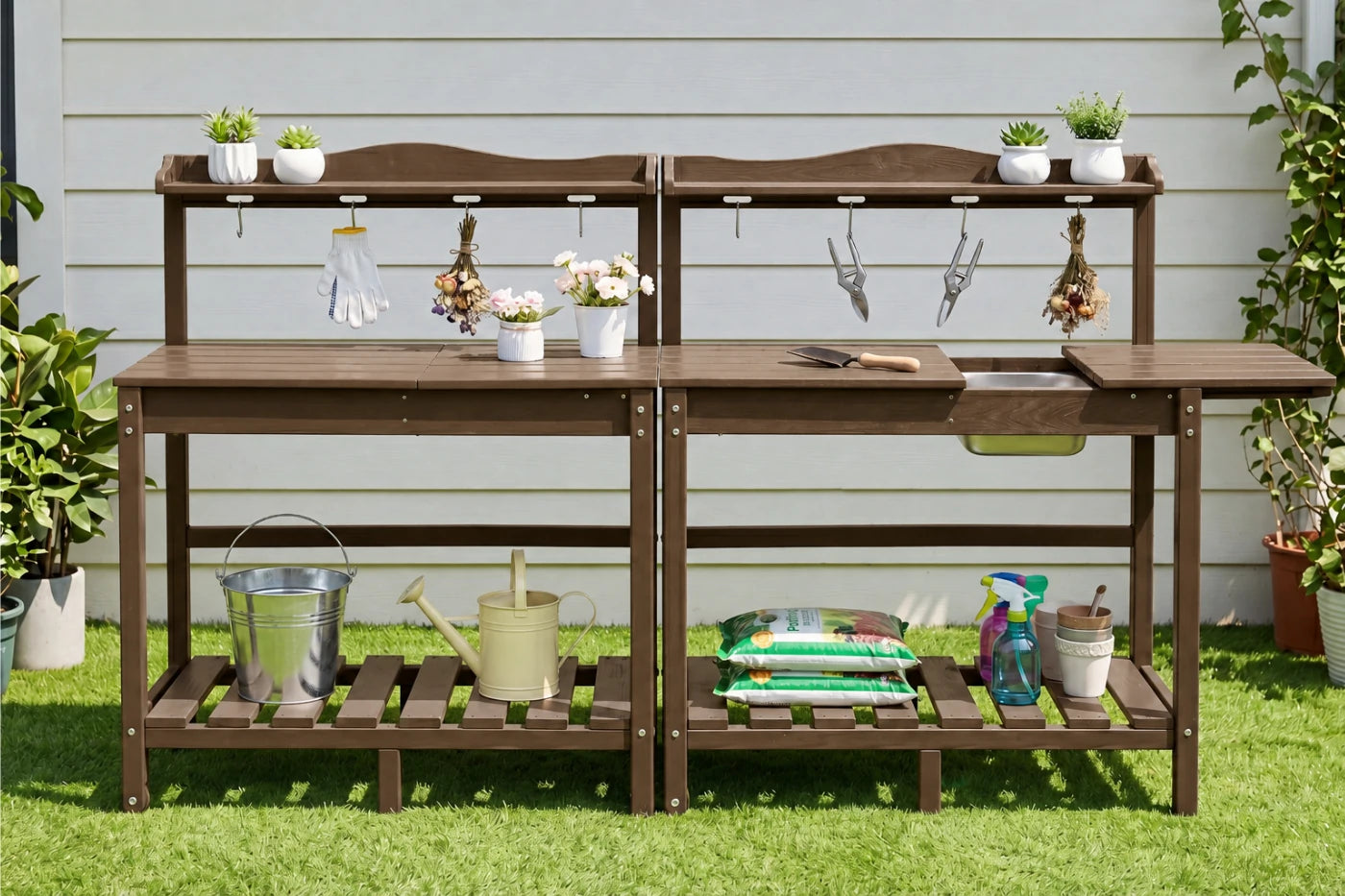 HDPE Outdoor Potting Bench