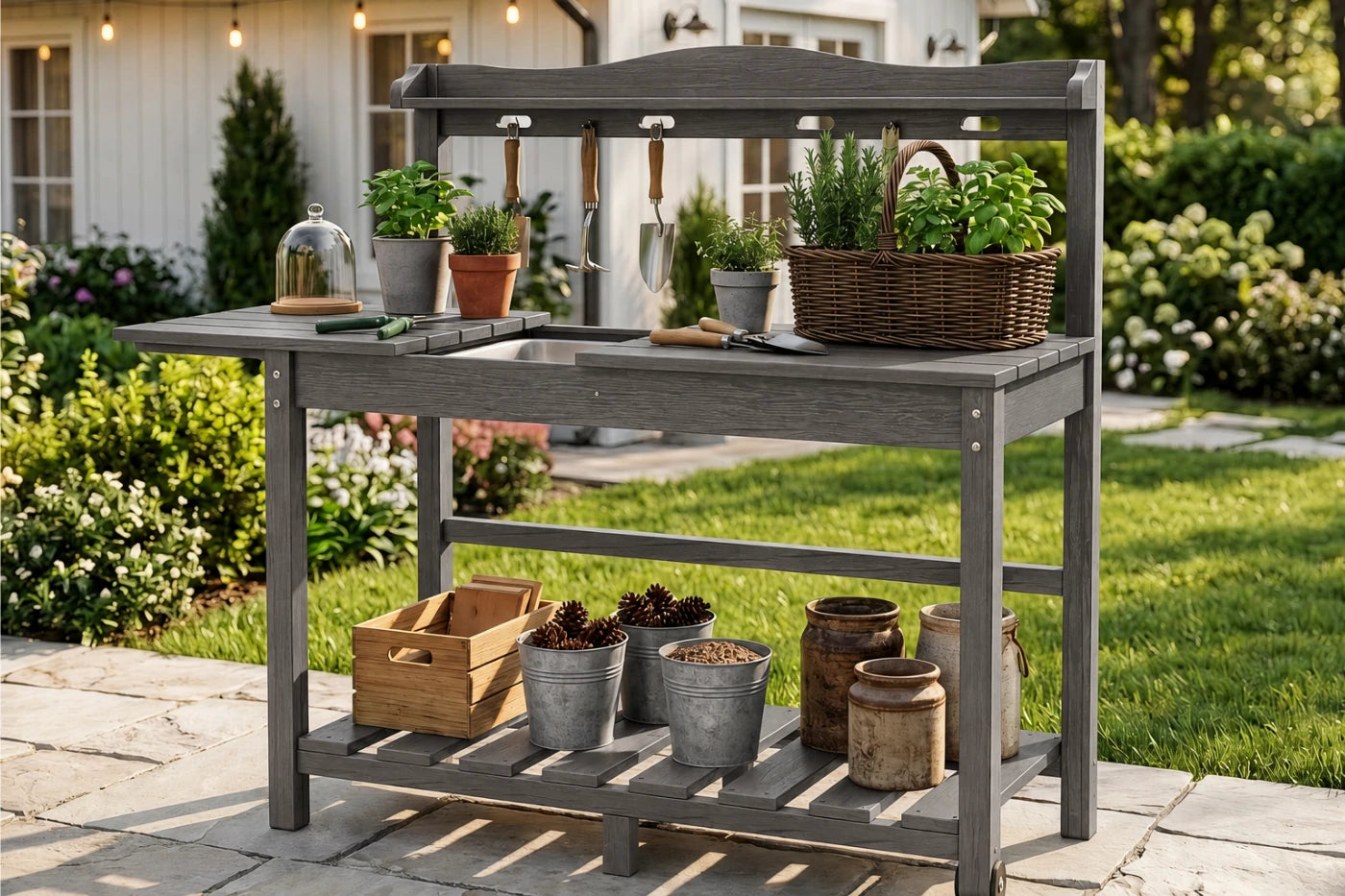 HDPE Outdoor Potting Bench