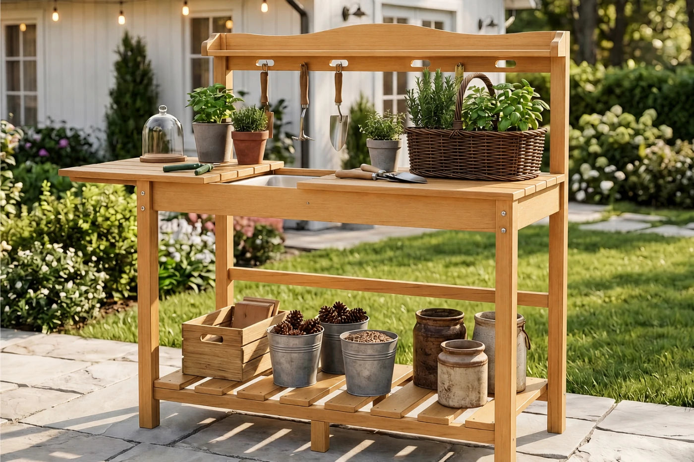 HDPE Outdoor Potting Bench