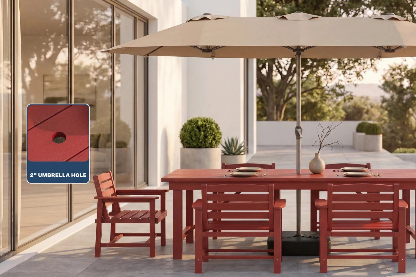 HDPE Outdoor Dining Set