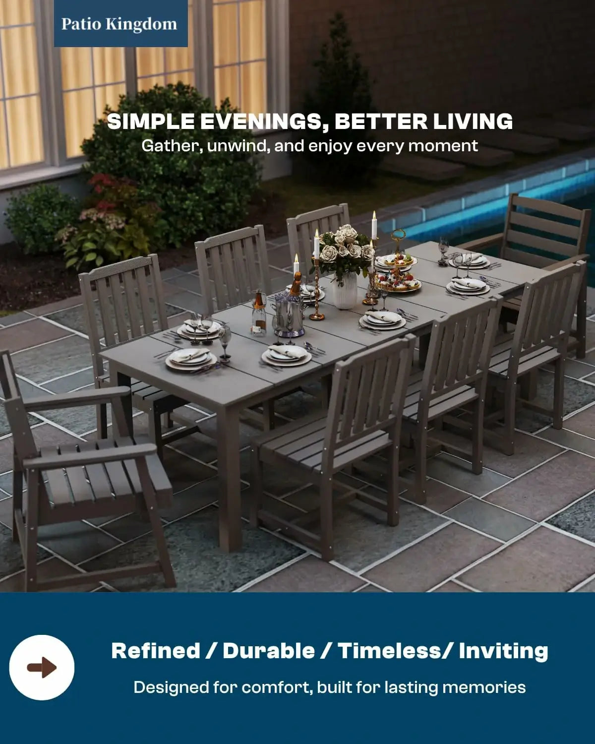 Outdoor Dining Set - Table & Chairs