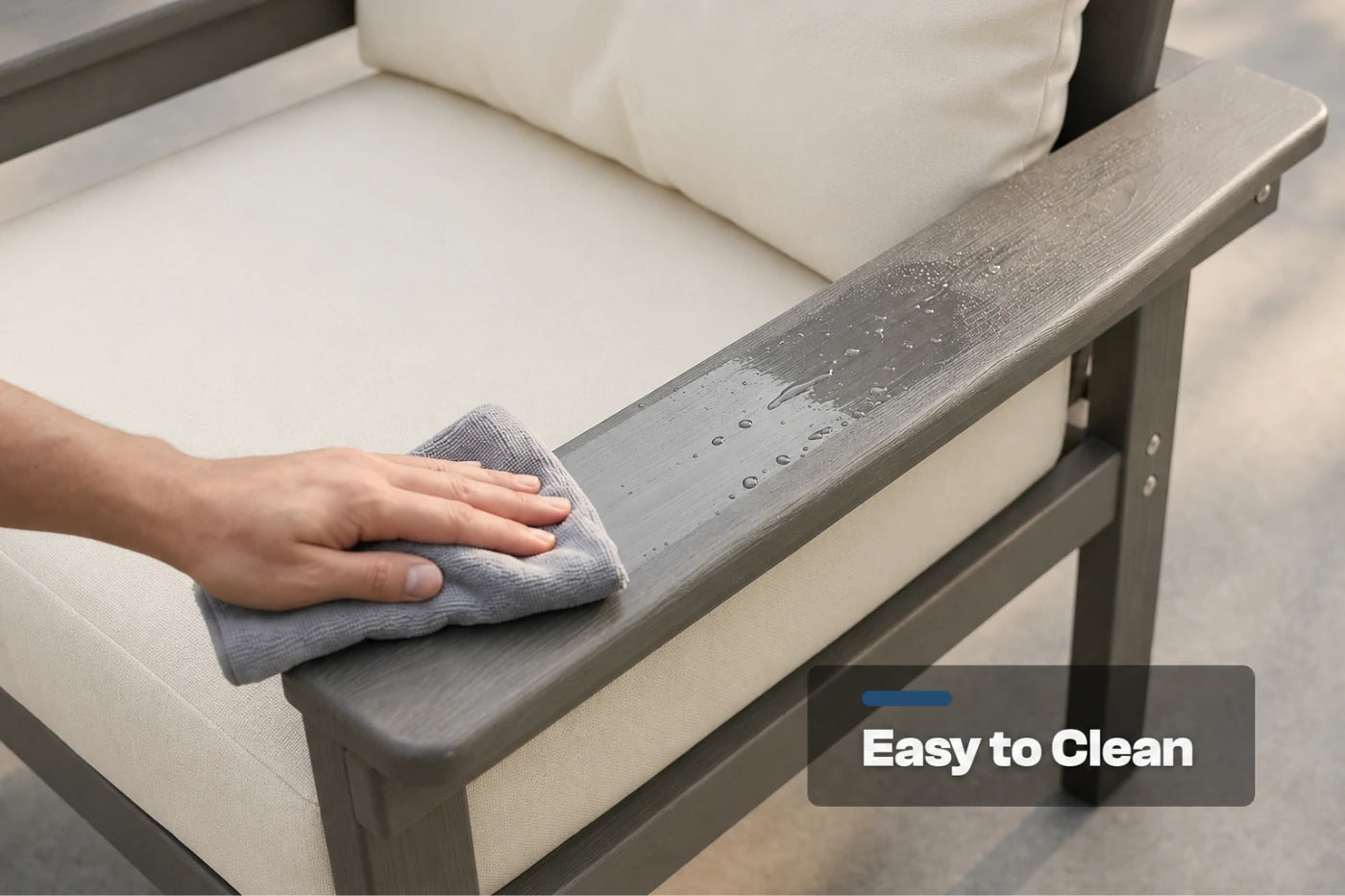 HDPE Sectional Patio Couch Set