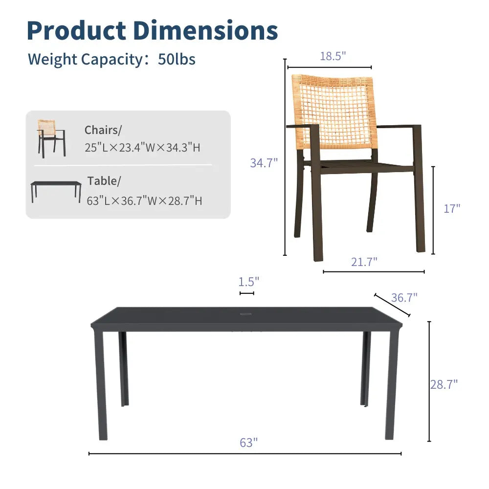 patio kingdom ratten wowen furniture set