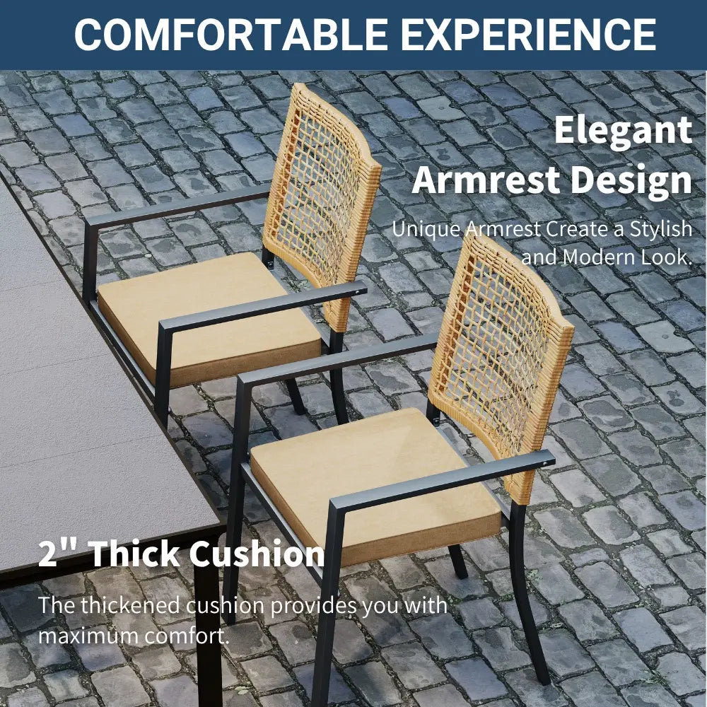 patio kingdom ratten wowen furniture set