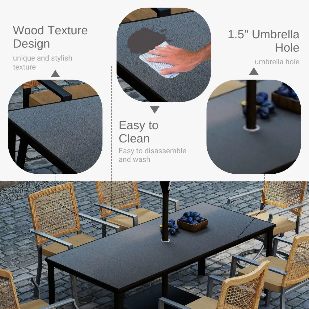 patio kingdom ratten wowen furniture set