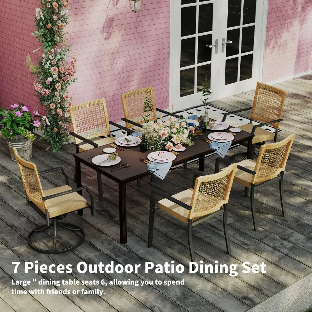 patio kingdom ratten wowen furniture set