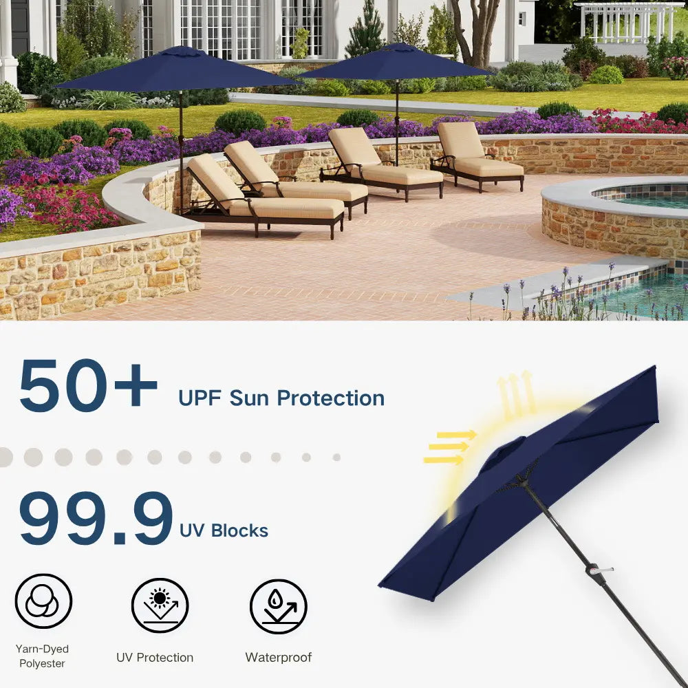patio kingdom rectangular umbrella
