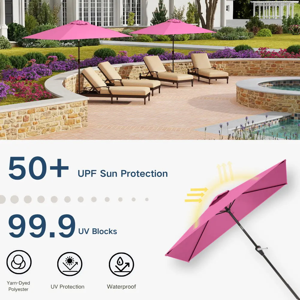 patio kingdom rectangular patio umbrella