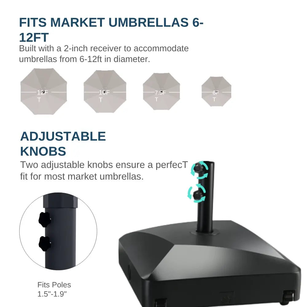 patio kingdom removable umbrella base