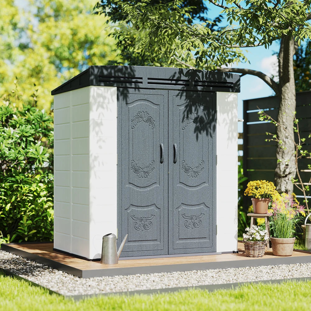 Resin Outdoor Storage Shed with Floor