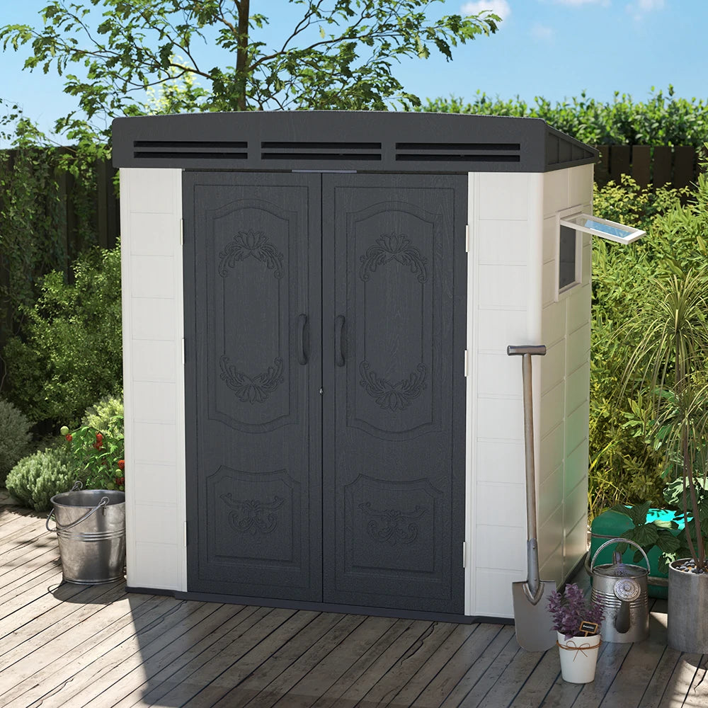 Resin Outdoor Storage Shed with Floor