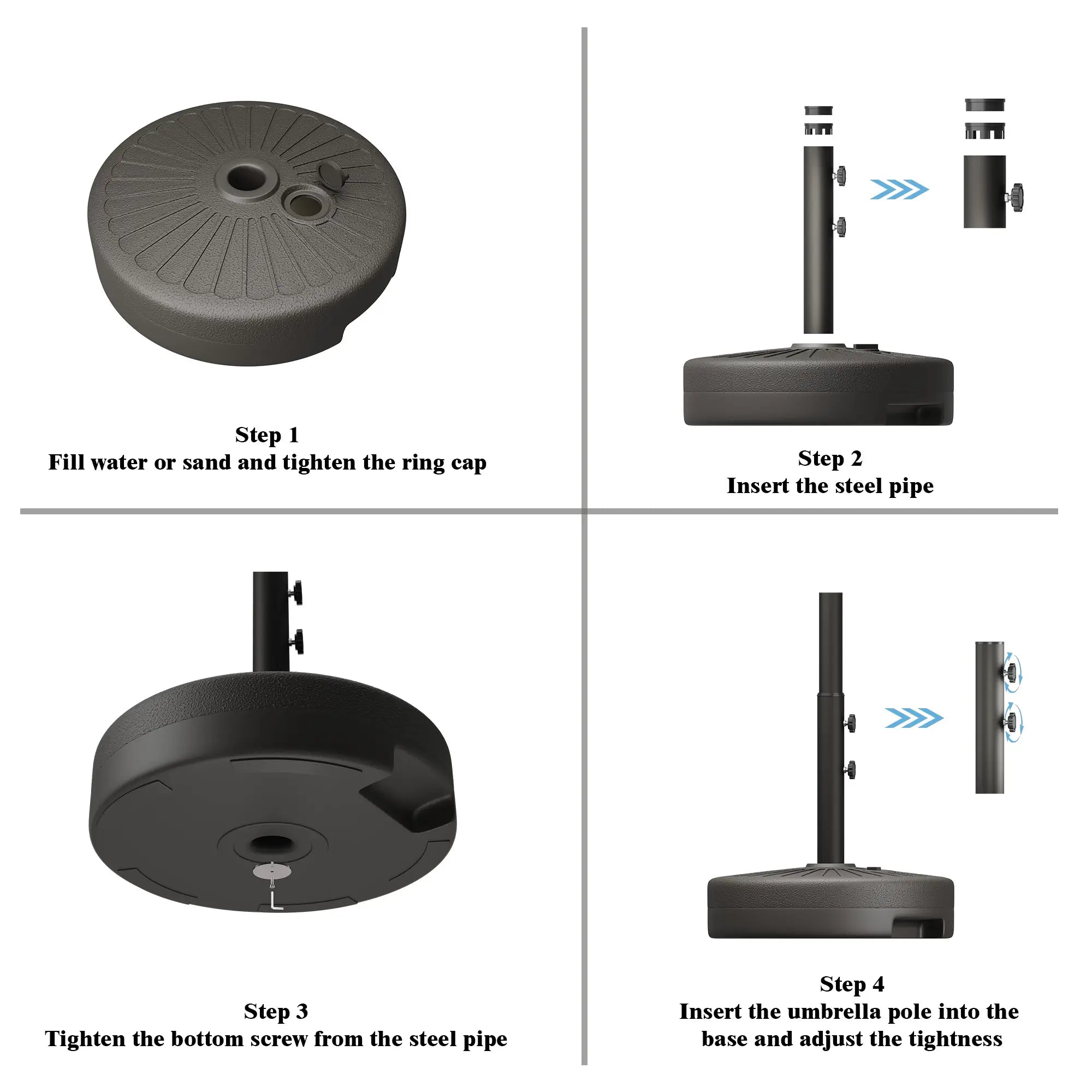 Umbrella Base Water Filled