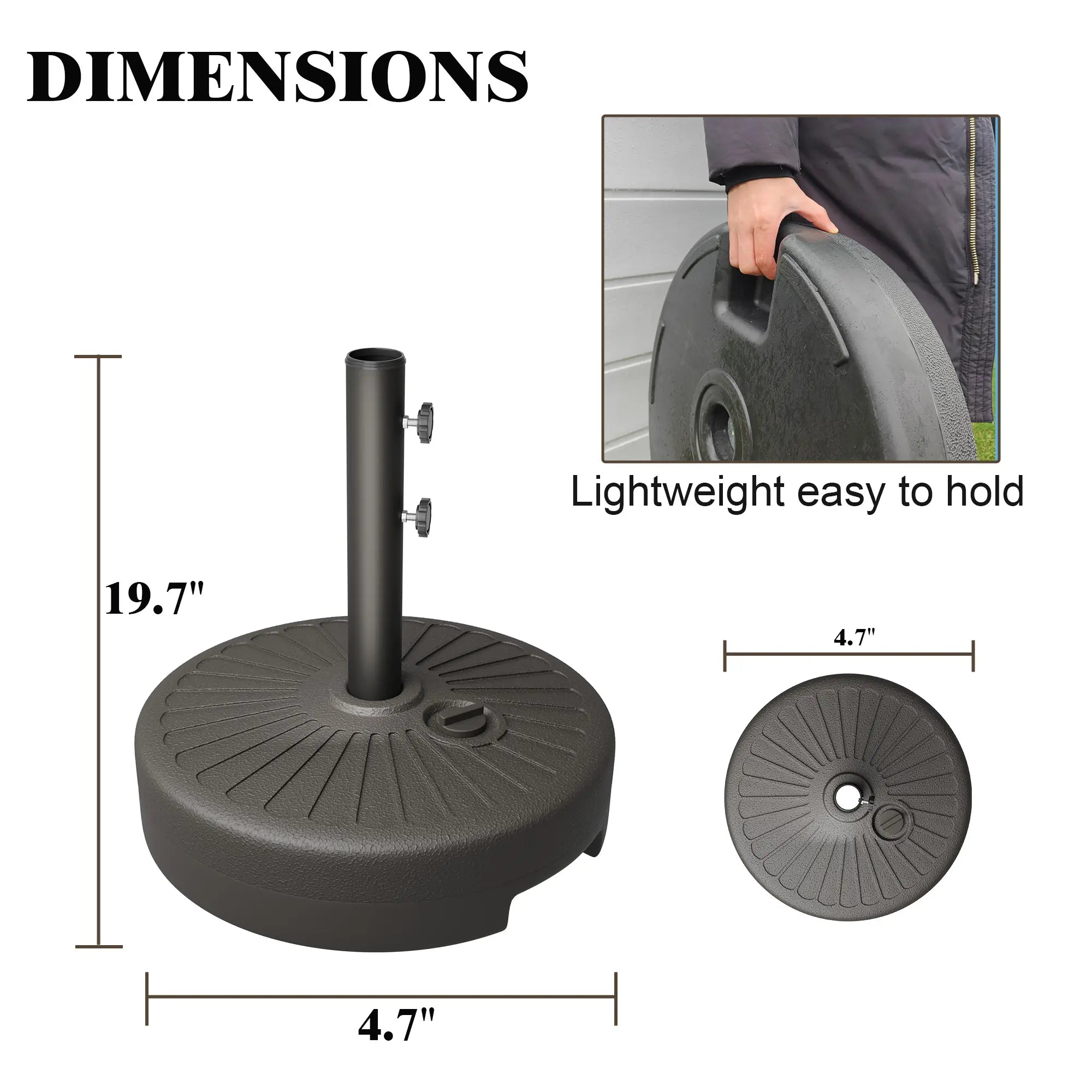 Umbrella Base Water Filled