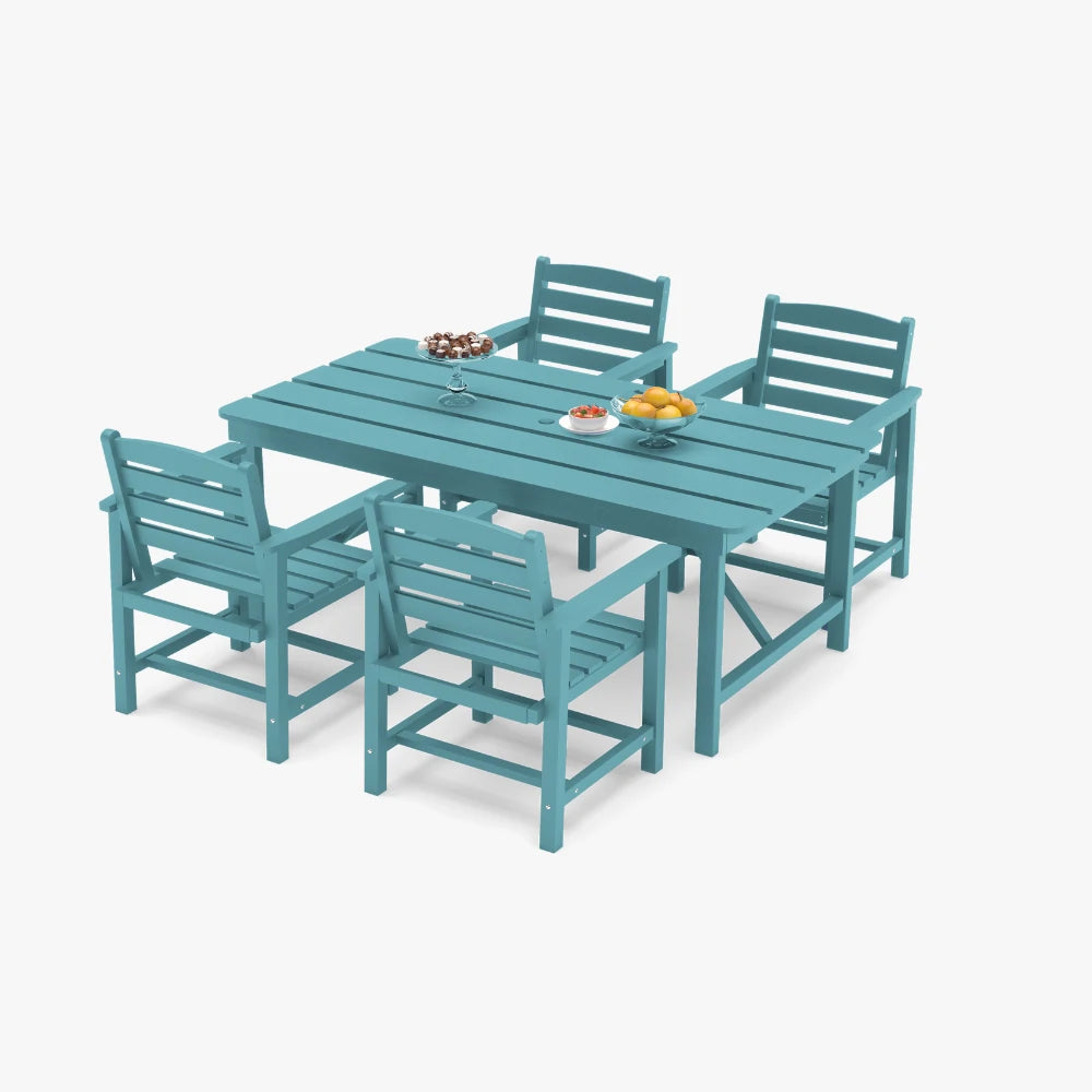 Patio Kingdom HDPE Dining table set
