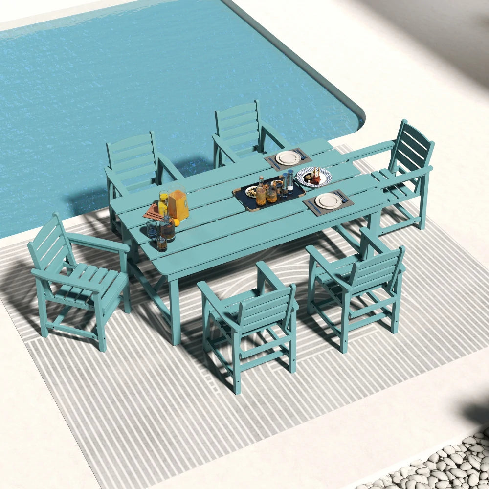 Patio Kingdom HDPE Dining table set