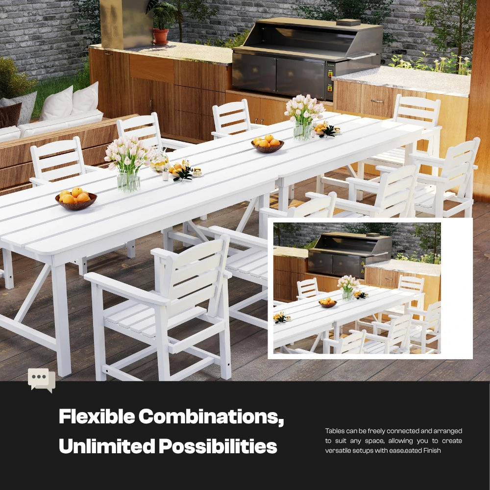 Patio Kingdom HDPE Dining table set