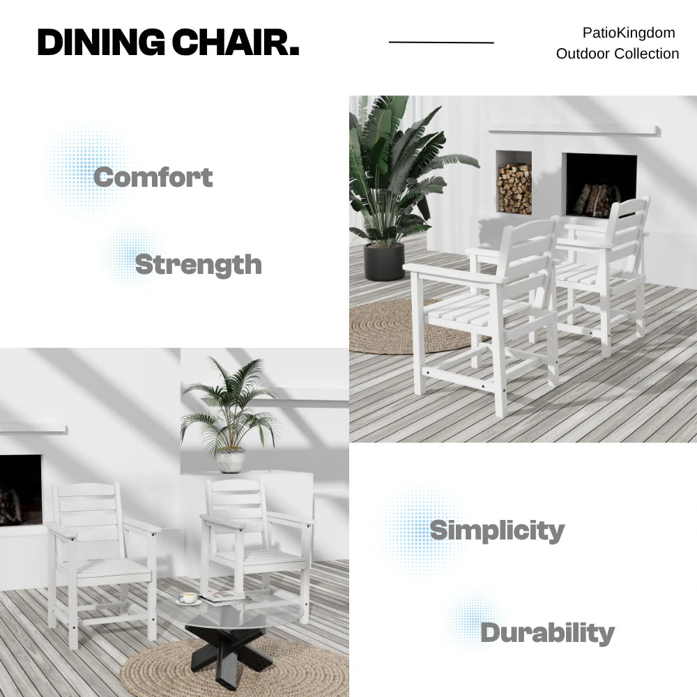 Patio Kingdom HDPE Dining table set