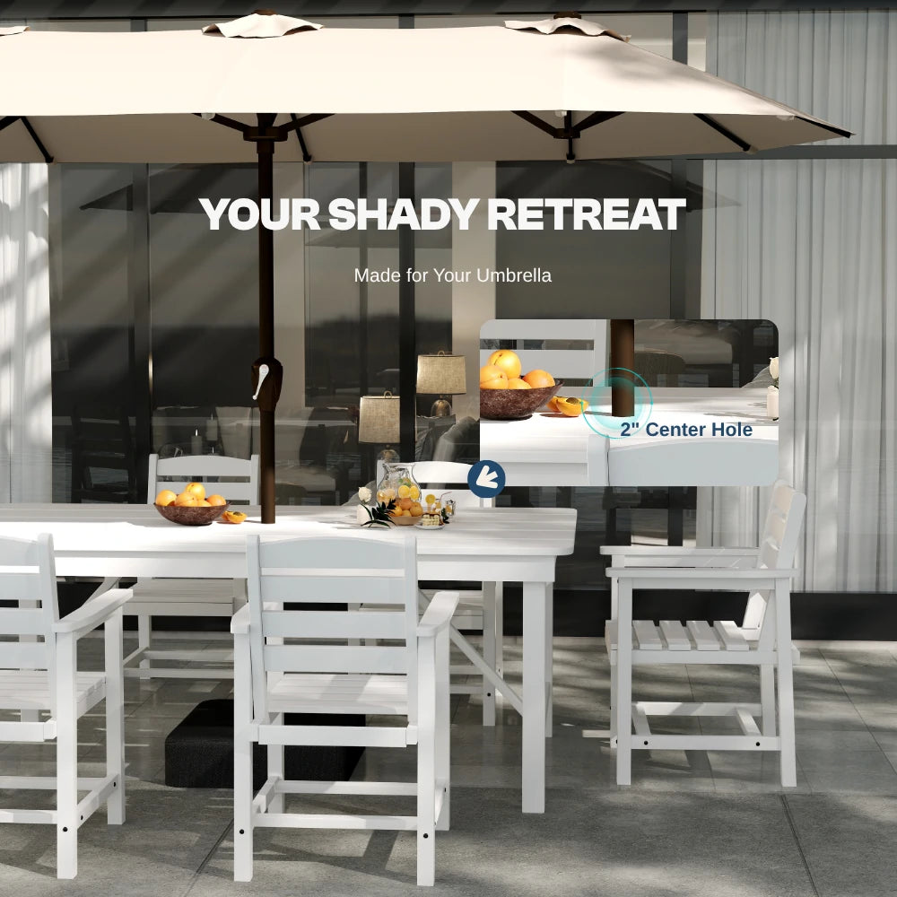 Patio Kingdom HDPE Dining table set