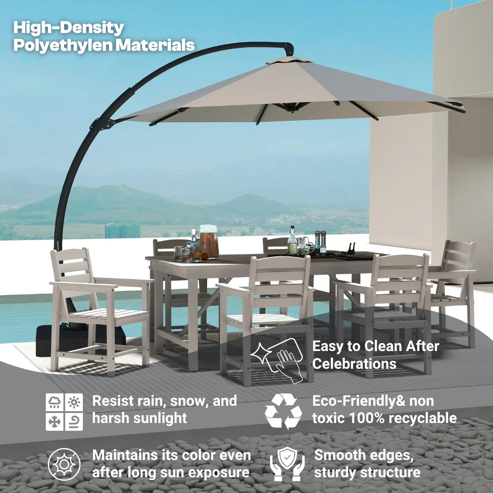 Patio Kingdom HDPE Dining table set