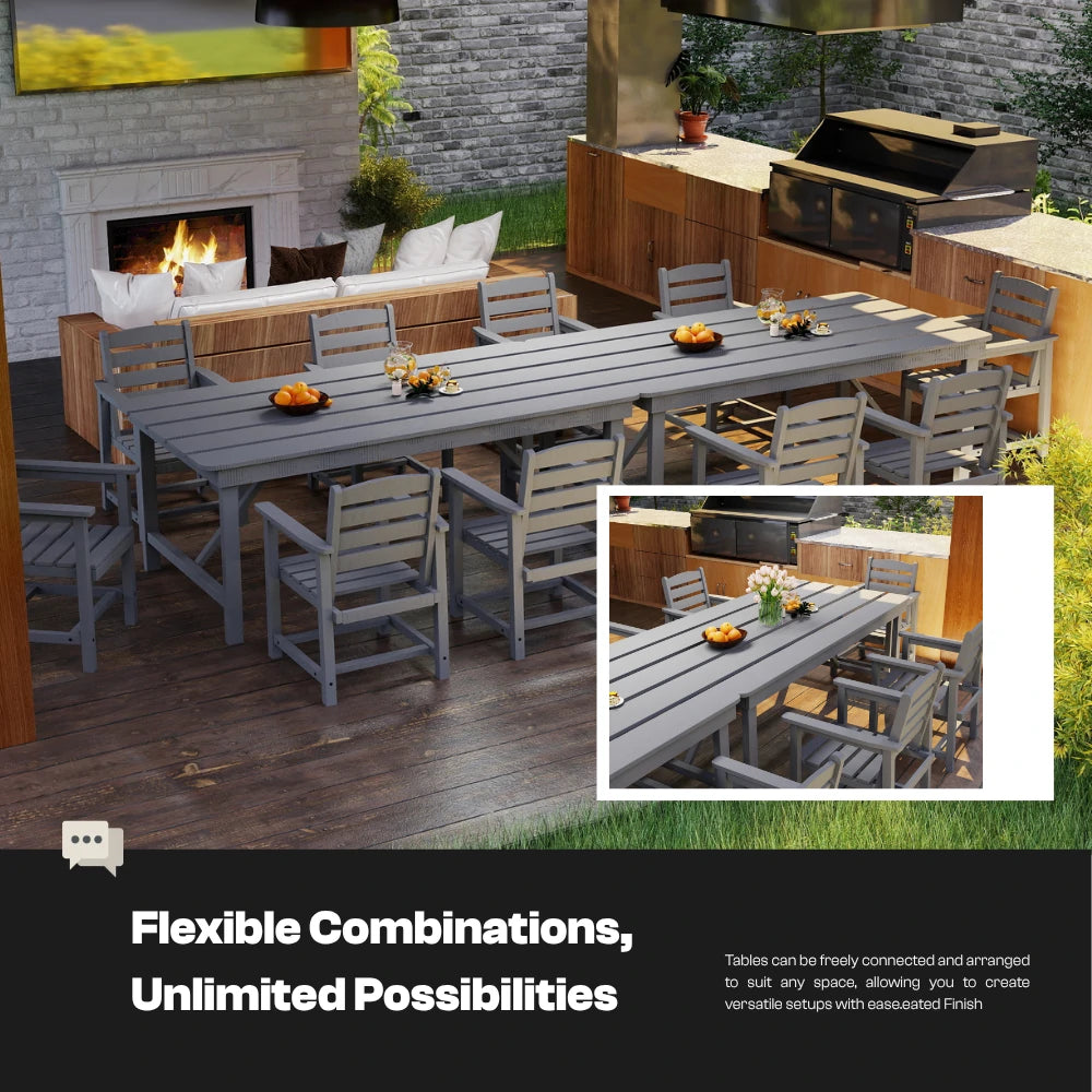 Patio Kingdom HDPE Dining table set