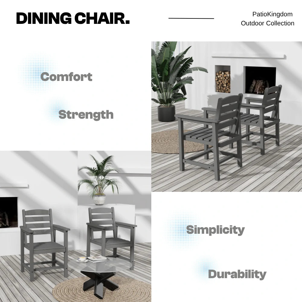 Patio Kingdom HDPE Dining table set
