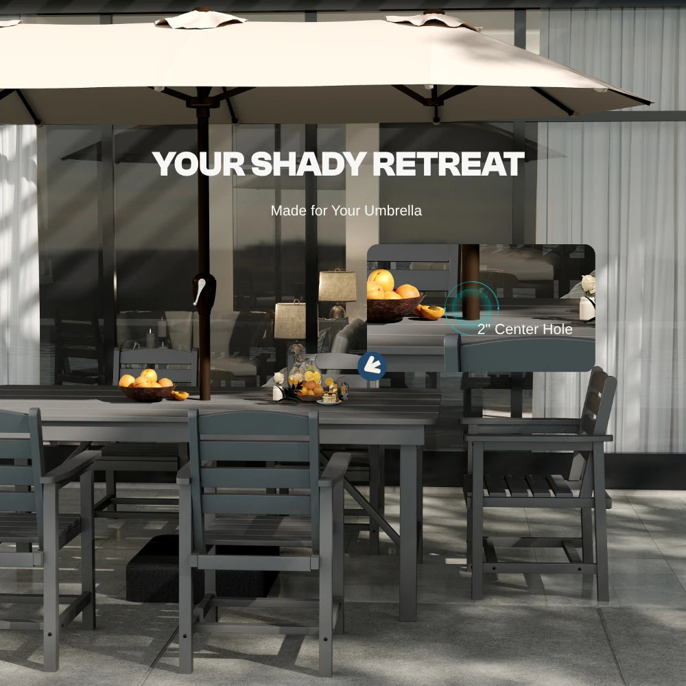 Patio Kingdom HDPE Dining table set