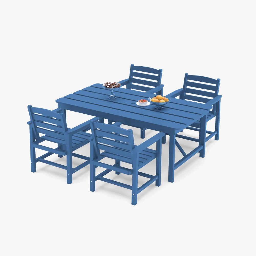 Patio Kingdom HDPE Dining table set