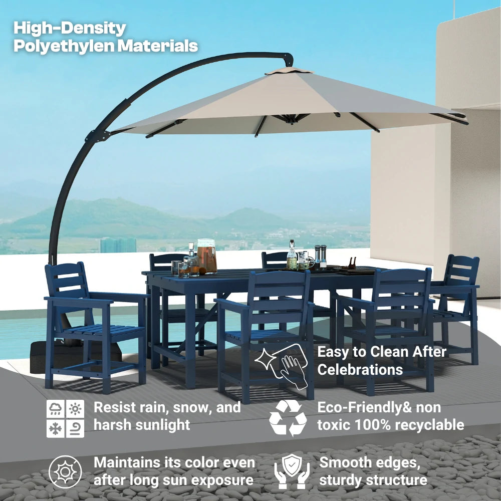 Patio Kingdom HDPE Dining table set