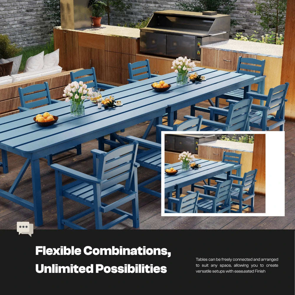 Patio Kingdom HDPE Dining table set
