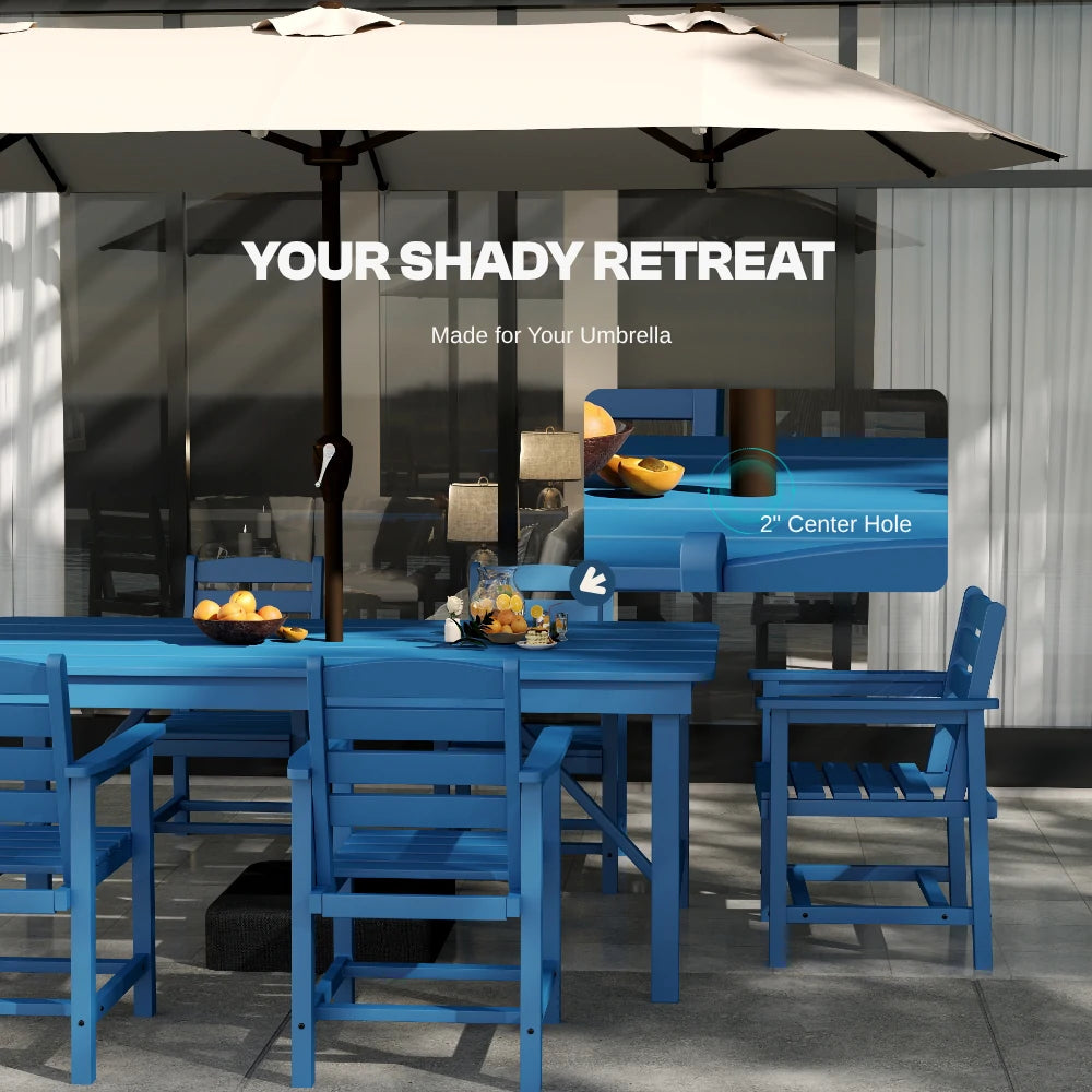 Patio Kingdom HDPE Dining table set
