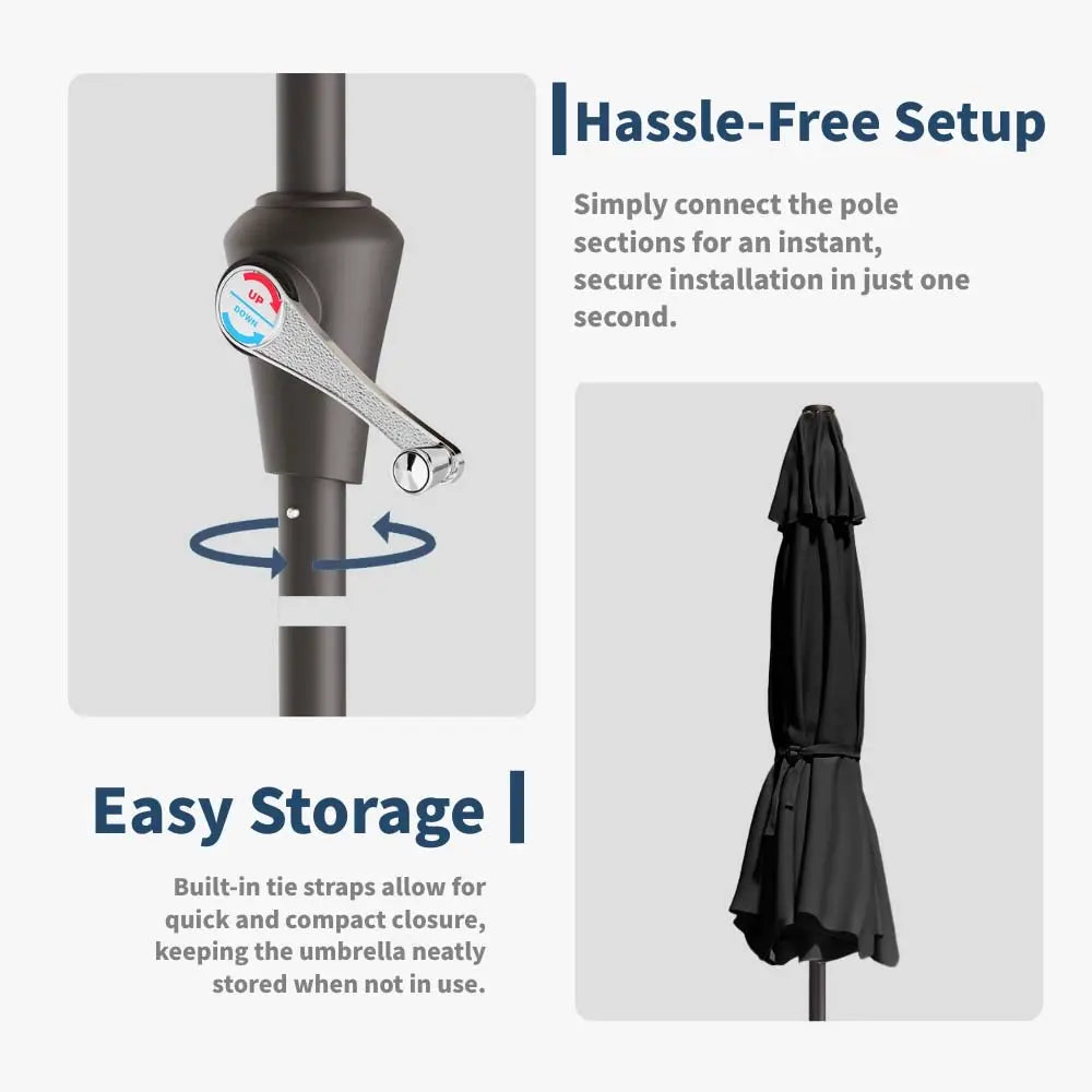 patiokingdom led outdoor umbrella