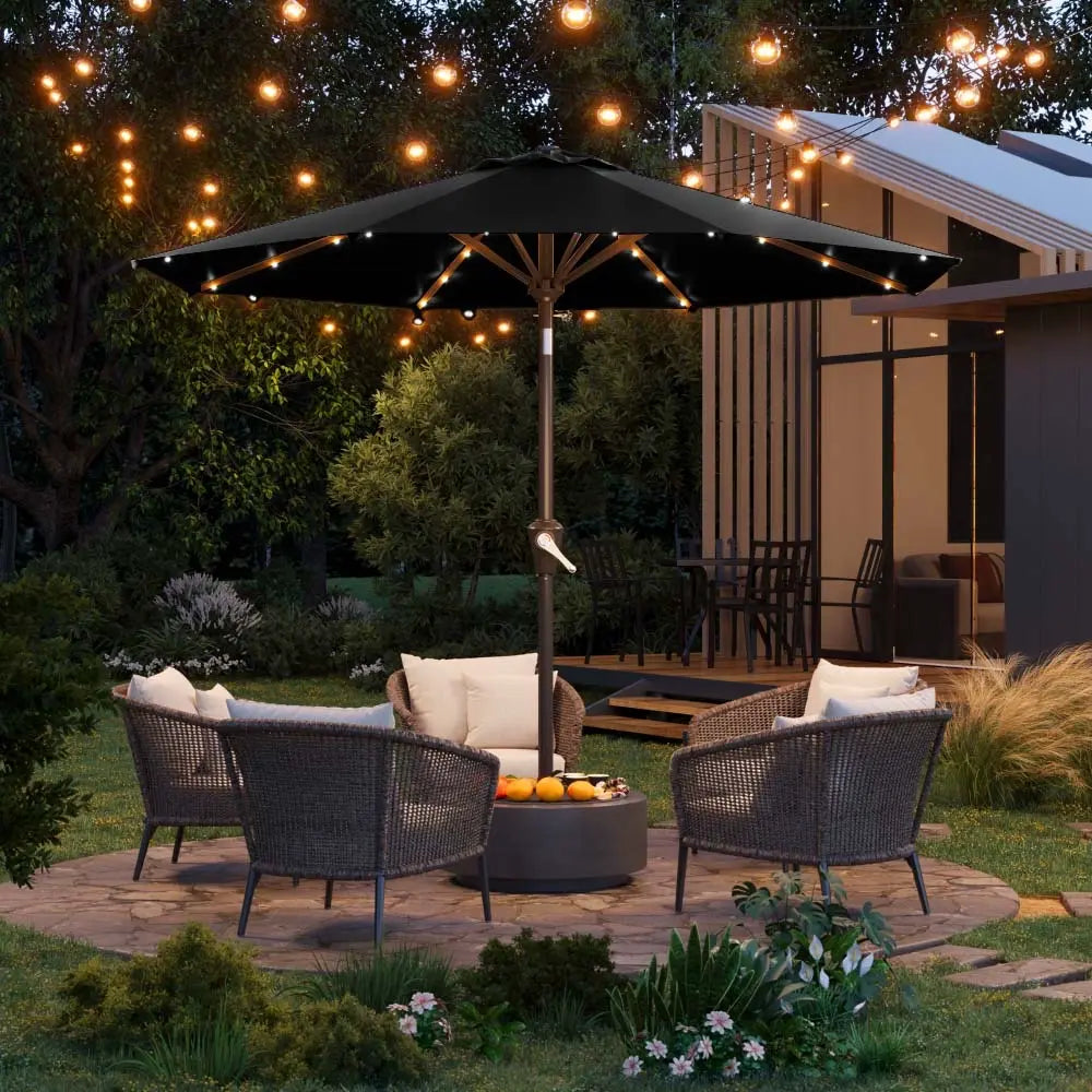 patiokingdom led outdoor umbrella