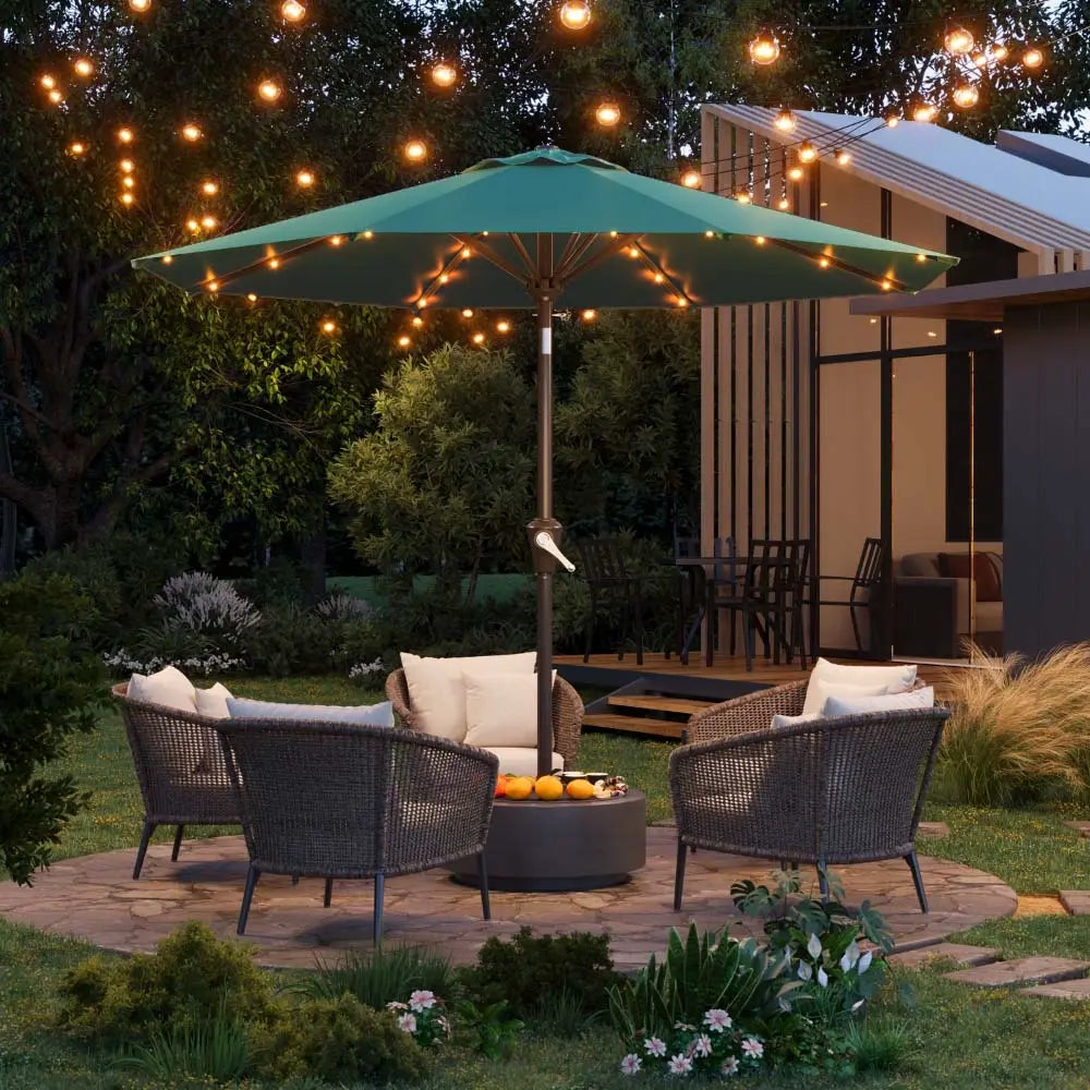 patiokingdom led outdoor umbrella