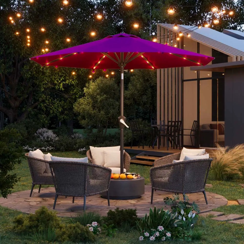 patiokingdom led outdoor umbrella