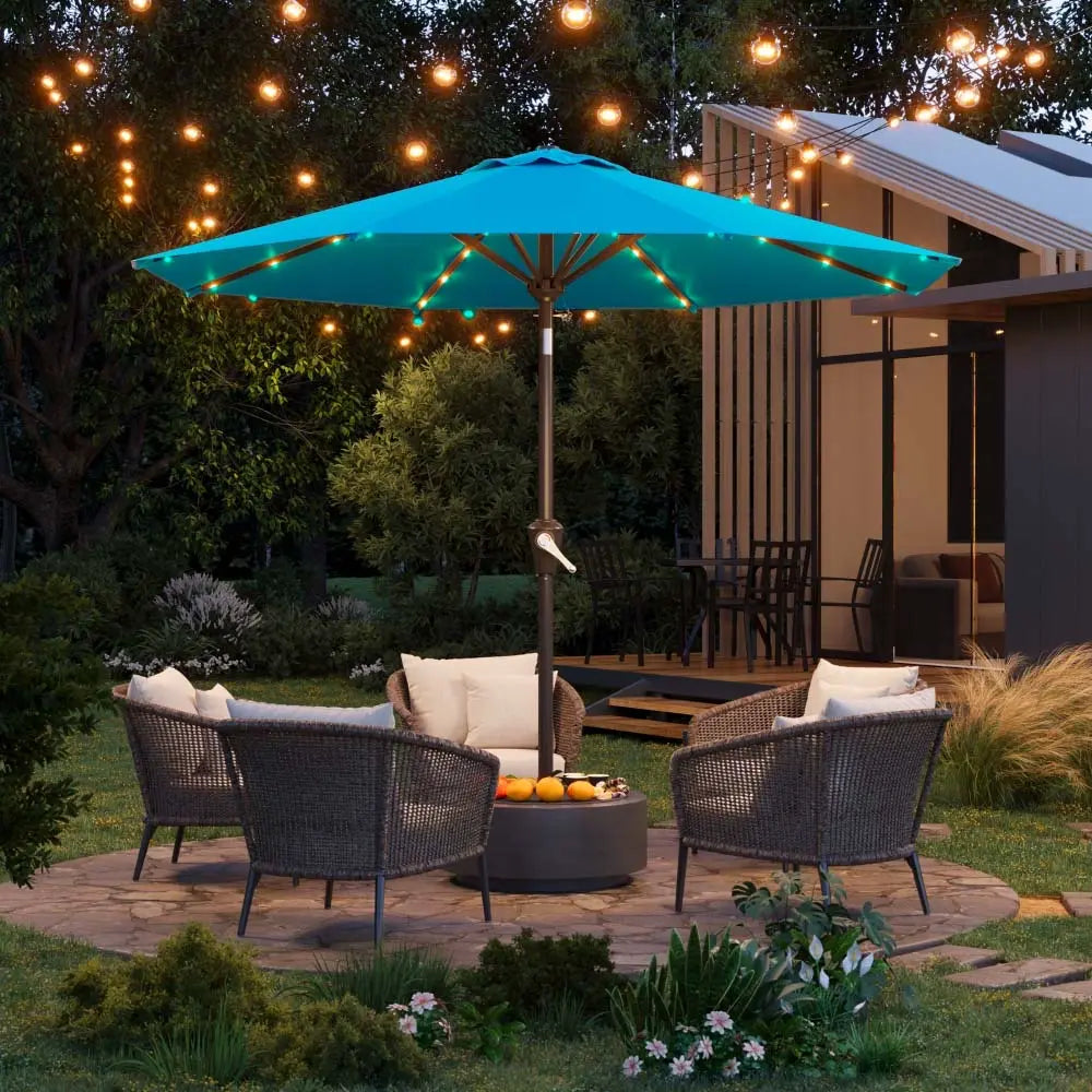 patiokingdom led outdoor umbrella