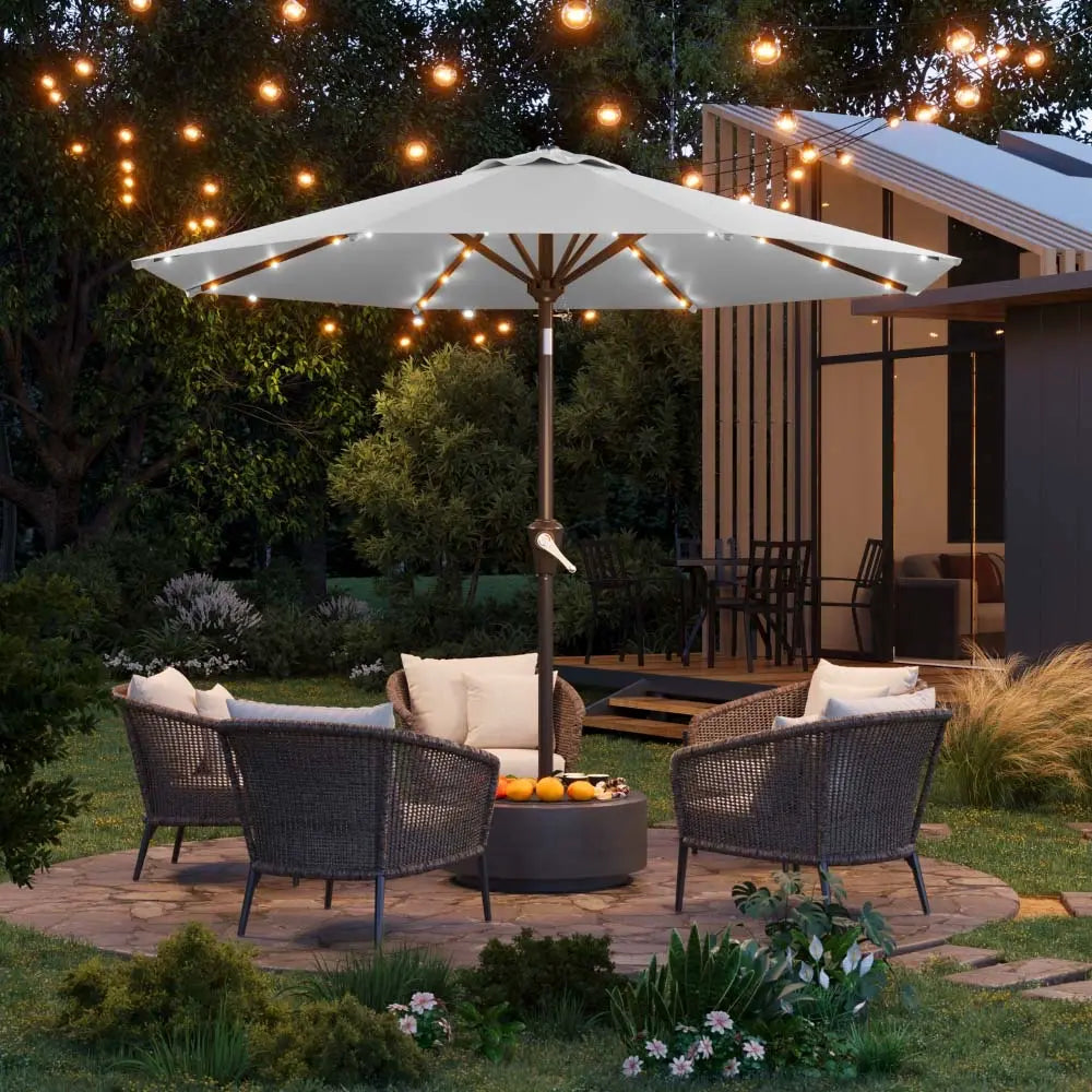 patiokingdom led outdoor umbrella