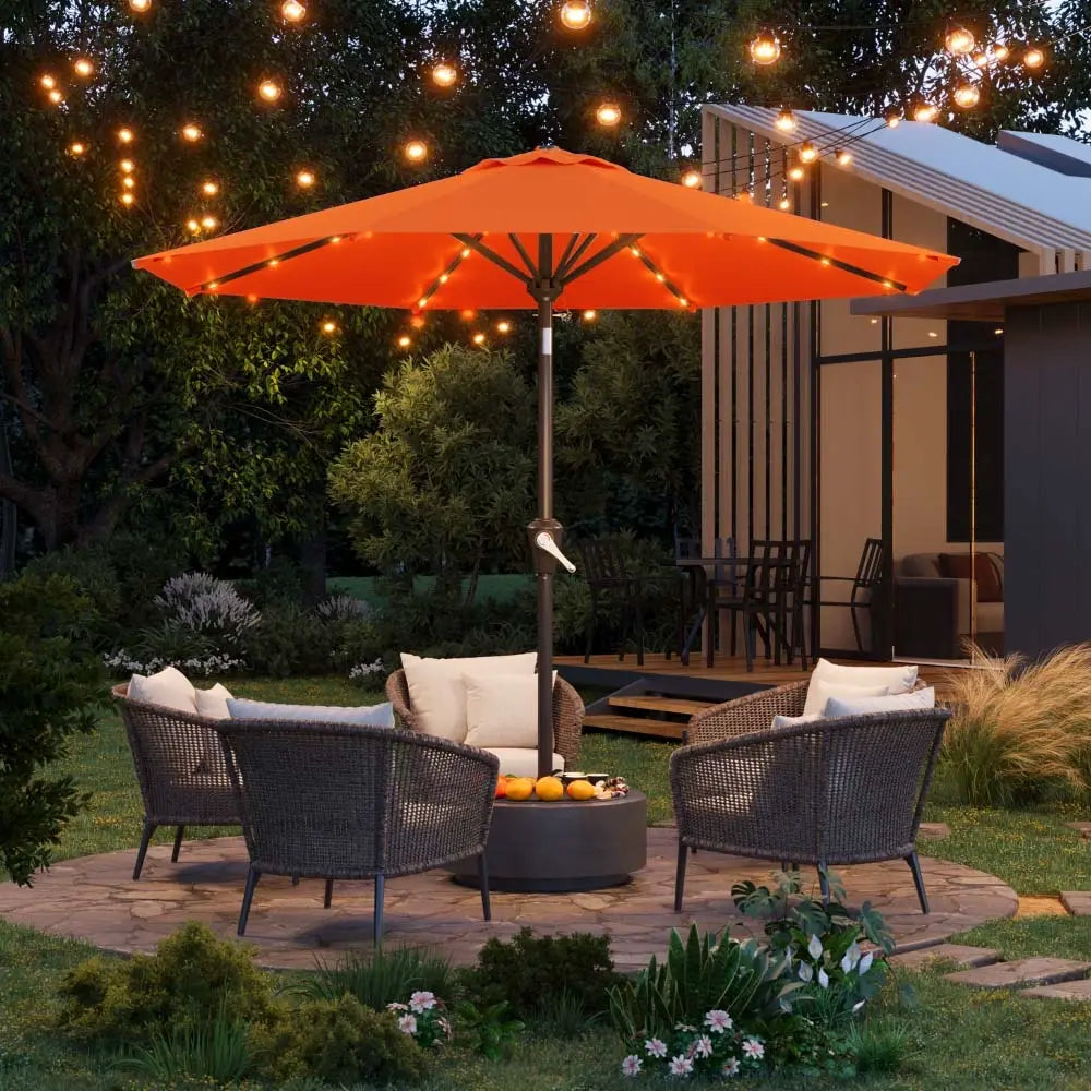 patiokingdom led outdoor umbrella