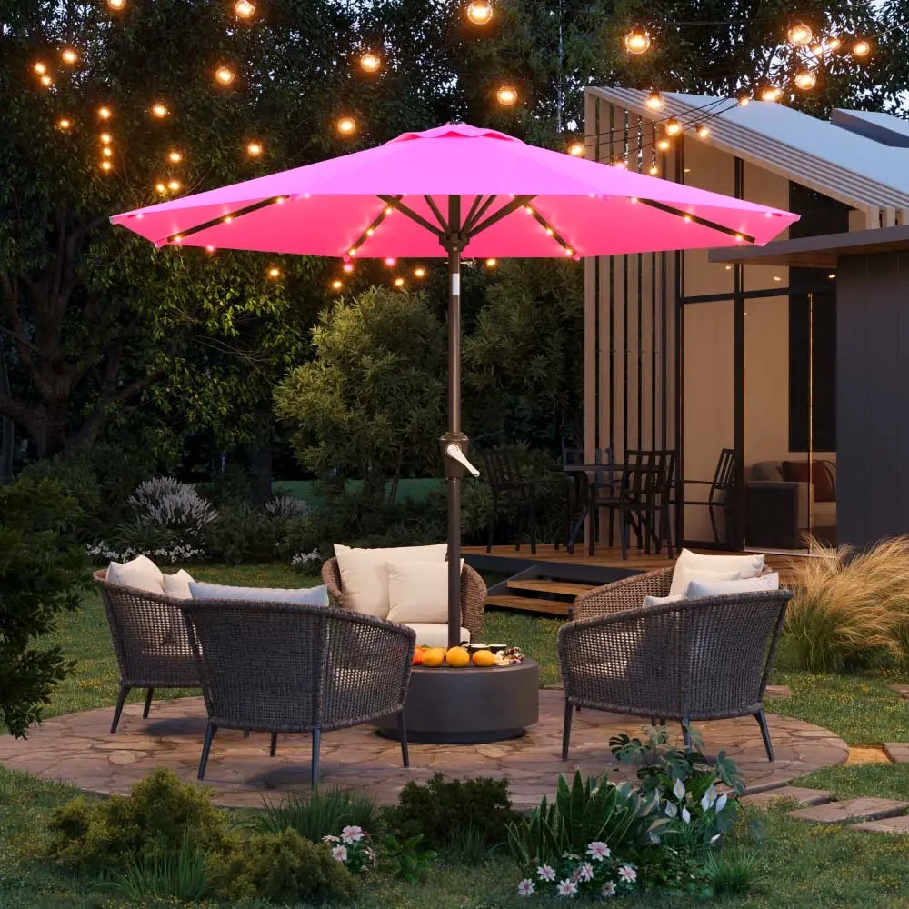 patiokingdom led outdoor umbrella