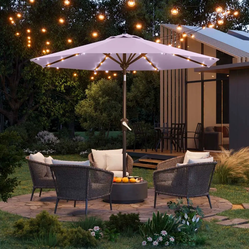 patiokingdom led outdoor umbrella