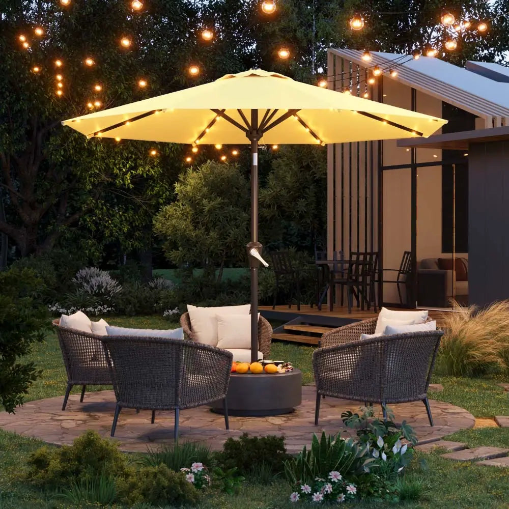 patiokingdom led outdoor umbrella