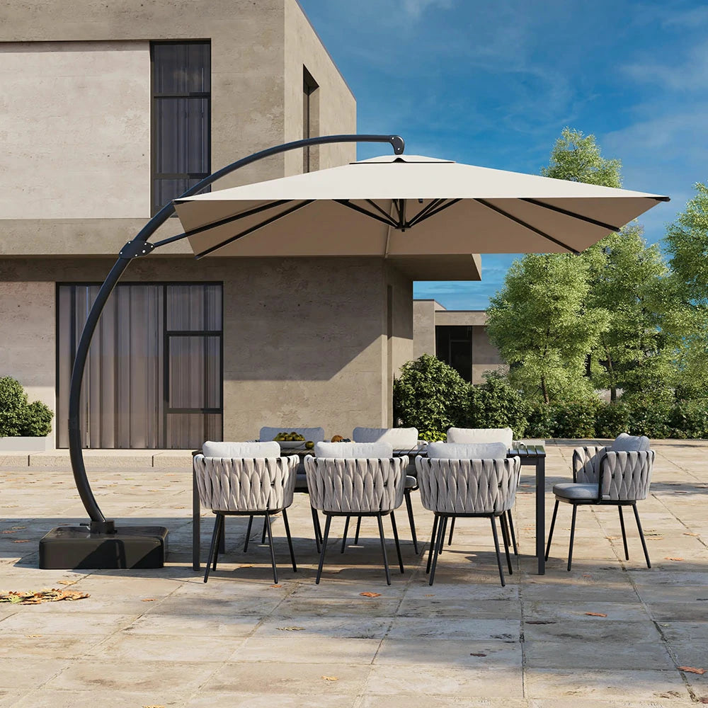 patiokingdom rectangular cantilever umbrella